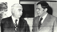 Foto: Alonso (à esq.) Com Luiz Celso de Piratininga, presidente do III Congresso atual vice-presidente do Conar